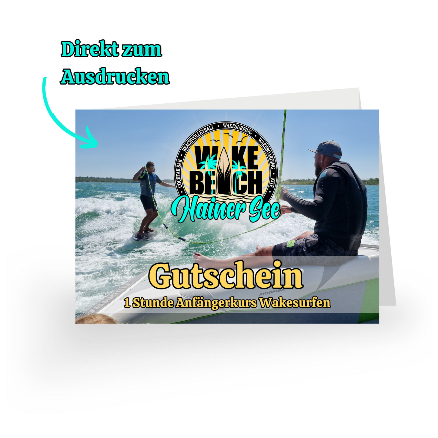 Gutschein - 60 Minuten Anfängerkurs Wakesurfen
