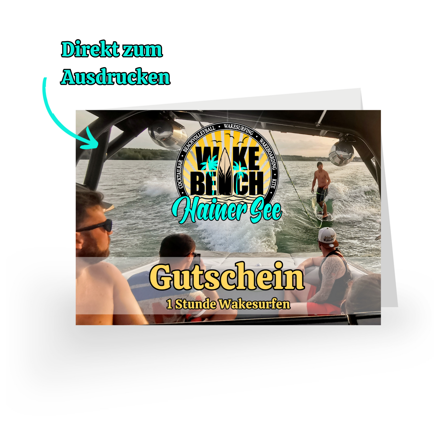Gutschein - 1 Stunde Wakesurfen